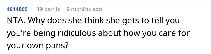 Woman Gets Dubbed 'Ridiculous' For Not Allowing Roommate To Use Her New Cookware As She Ruined The Old Ones