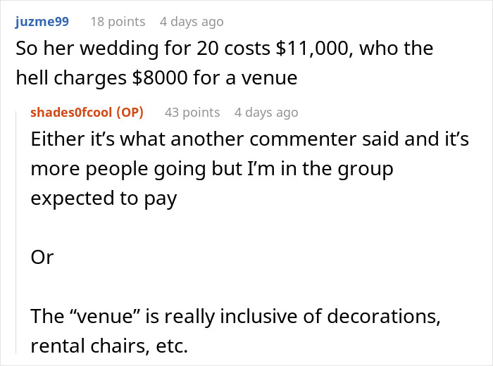 &ldquo;Bride Invites Me To Wedding And Expects Me To Pay For Venue&rdquo;: Woman Shares How She Got A Wedding Invitation That Came With A $550 Fee