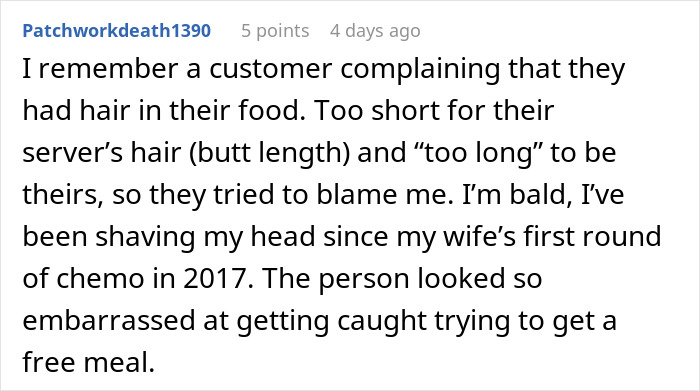 Woman Is Sick And Tired Of Her Boss Blaming Her For The Hair In Customers&rsquo; Food, Dyes Her Hair Blue