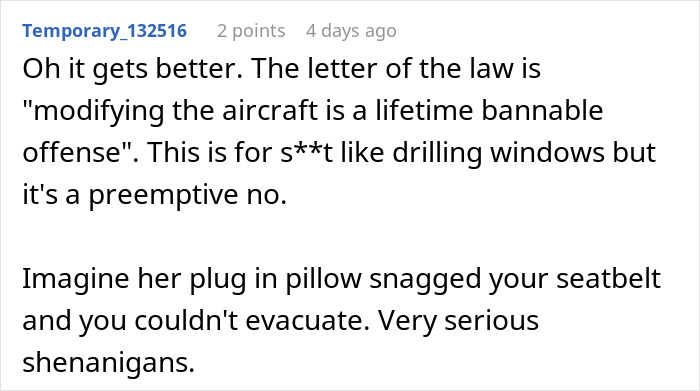 Plane Passenger Annoyed After Learning They Can’t Use Their Tray Table Because A Woman Put A Seat Attachment Over It Plane Passenger Annoyed After Learning They Can’t Use Their Tray Table Because A Woman Put A Seat Attachment Over It