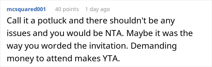Money&rsquo;s Tight, So This Guy Skips Throwing $600 On Cooking For 27 People And Potlucks It, Some Guests Get Offended