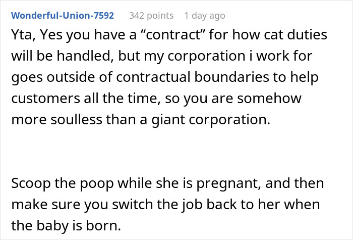 Guy Wonders If He's A Jerk For Refusing To Clean The Litter Box While His Wife Is Pregnant, The Internet Doesn't Hold Back