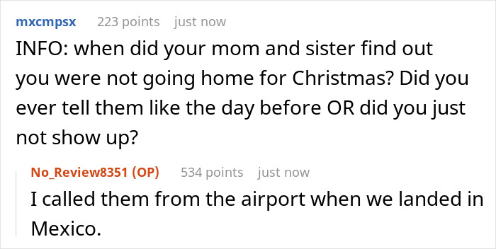 “Am I A Jerk For Skipping Christmas With My Parents Since They Won’t Treat Me Like An Adult?” “Am I A Jerk For Skipping Christmas With My Parents Since They Won’t Treat Me Like An Adult?”