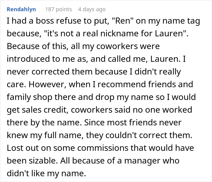 Boss Thinks Employee&rsquo;s Name Tag Isn&rsquo;t His Real Name, Tries To Punish Him For It