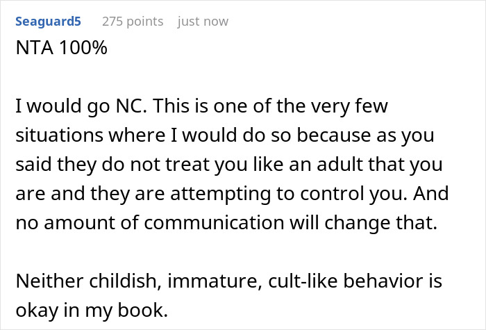 “Am I A Jerk For Skipping Christmas With My Parents Since They Won’t Treat Me Like An Adult?” “Am I A Jerk For Skipping Christmas With My Parents Since They Won’t Treat Me Like An Adult?”