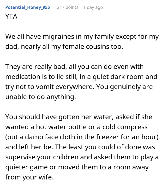 Dad Thinks Kids Are Allowed To Be Noisy At Home Even When Pregnant Wife Has A Headache, Doesn't Understand Why She's Mad