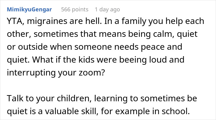 Dad Thinks Kids Are Allowed To Be Noisy At Home Even When Pregnant Wife Has A Headache, Doesn't Understand Why She's Mad