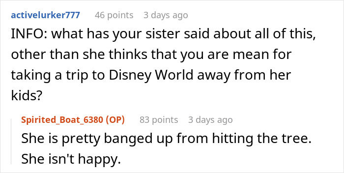 &ldquo;Am I A Jerk For Making My Parents Choose Between My Sister Going To Jail Or Replacing My Car With Their Vacation Money&rdquo;