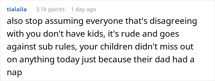 People Online Call This Woman The Jerk For Critiquing Her Husband Who Decided To Take A Nap On Christmas Day