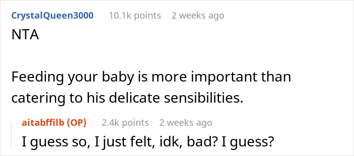 &ldquo;I Have To Nurse In The Bathroom Or Guest Bedroom&rdquo;: Woman &lsquo;Breaks The Rule&rsquo; And Breastfeeds Her Newborn Around Her FIL, Gets Called A Jerk