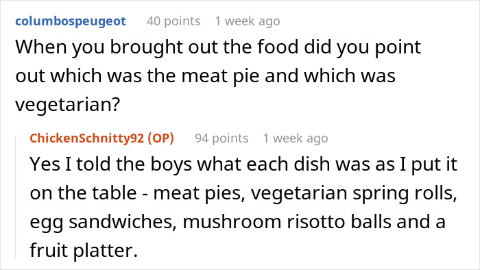 Mom Finds Out Her Vegetarian Son Ate Meat Pie At A Birthday Party, Loses It