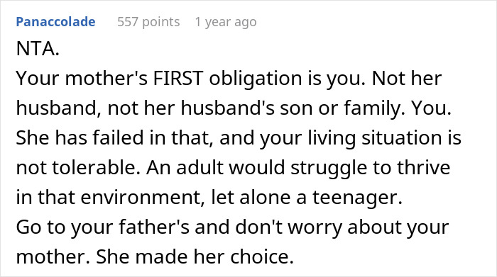 Mom And Stepdad Don&rsquo;t Take It Well When This 16 Y.O. Tells Them She Is Moving In With Her Dad, Thinking She Is &ldquo;Making Things Hard For Everyone&rdquo;
