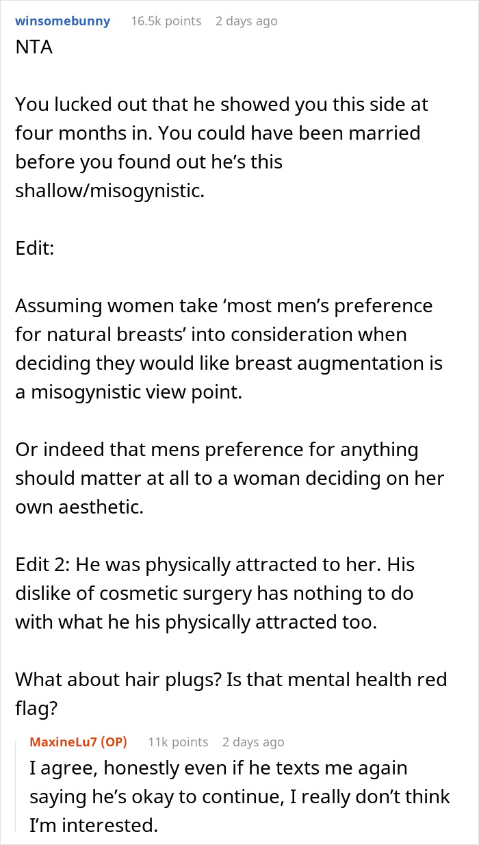 Woman Breaks Up With Her Boyfriend After Being Together For 4 Months As He Throws A Fit Over Her Undisclosed Plastic Surgeries Woman Breaks Up With Her Boyfriend After Being Together For 4 Months As He Throws A Fit Over Her Undisclosed Plastic Surgeries
