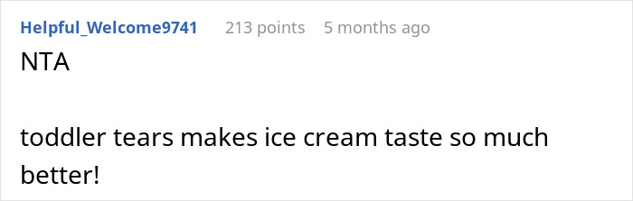 Woman Continues To Enjoy Her Ice Cream In Peace As Entitled Mother Yells Profanities At Her For Not Sharing The Treat With Crying Toddler