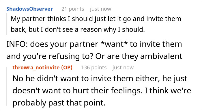 "AITA For Not Inviting Them To My Christmas Party After They Didn’t Invite Me To Their Wedding?" "AITA For Not Inviting Them To My Christmas Party After They Didn’t Invite Me To Their Wedding?"