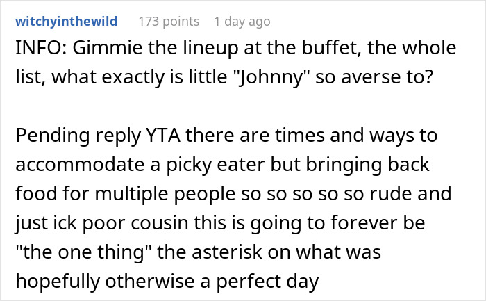 Parent Took Online Wondering Whether They’re Indeed A Jerk For Letting Their 22-Year-Old Bring Fast Food To A Wedding Parent Took Online Wondering Whether They’re Indeed A Jerk For Letting Their 22-Year-Old Bring Fast Food To A Wedding