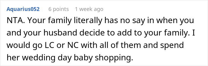 "Am I A Jerk For Being 30 Weeks Pregnant At My Sister's Wedding?"