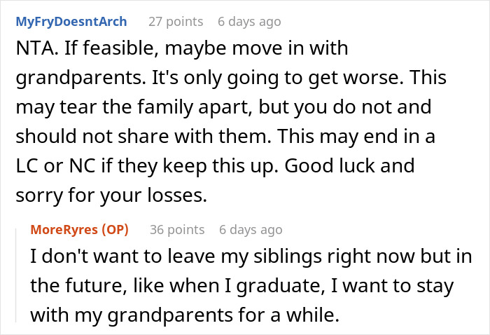 Parents Furious Their 16 Y.O. Straight Up Refuses To Divide Up His Late Aunt’s Inheritance With 4 Other Siblings Parents Furious Their 16 Y.O. Straight Up Refuses To Divide Up His Late Aunt’s Inheritance With 4 Other Siblings