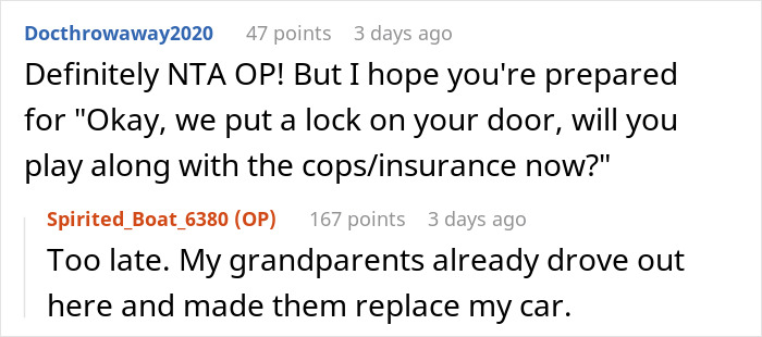 &ldquo;Am I A Jerk For Making My Parents Choose Between My Sister Going To Jail Or Replacing My Car With Their Vacation Money&rdquo;