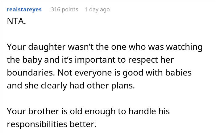 &ldquo;Am I A Jerk For Telling My Brother Off When He Berated My Daughter For Not Changing Her Cousin&rsquo;s Diaper?&rdquo;