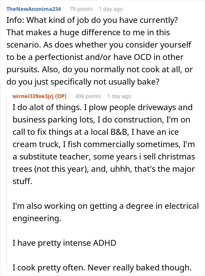 Wife Challenges Her Husband To Give Her Cookie-Baking Tradition A Try, He Ends Up Upstaging Her, Family Drama Ensues Wife Challenges Her Husband To Give Her Cookie-Baking Tradition A Try, He Ends Up Upstaging Her, Family Drama Ensues