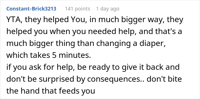 &ldquo;Am I A Jerk For Telling My Brother Off When He Berated My Daughter For Not Changing Her Cousin&rsquo;s Diaper?&rdquo;