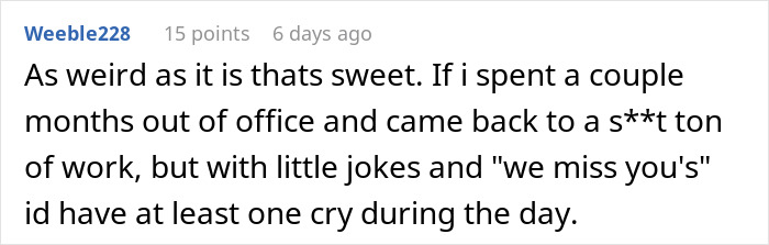 &ldquo;We Miss Dave&rdquo;: What Starts As Malicious Compliance Ends Up As A &ldquo;Shrine&rdquo; For An Ill Coworker That&rsquo;s On Sick Leave