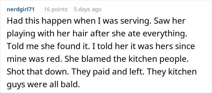 Woman Is Sick And Tired Of Her Boss Blaming Her For The Hair In Customers&rsquo; Food, Dyes Her Hair Blue