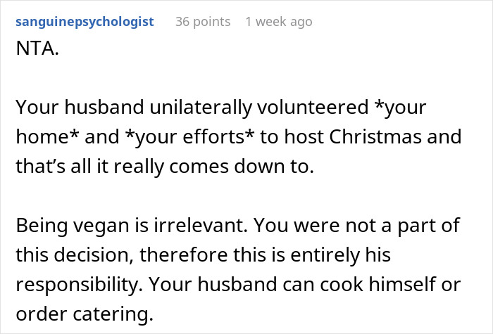 Vegan Woman Wonders "Am I A Jerk For Refusing To Host My In-Laws For Christmas?"