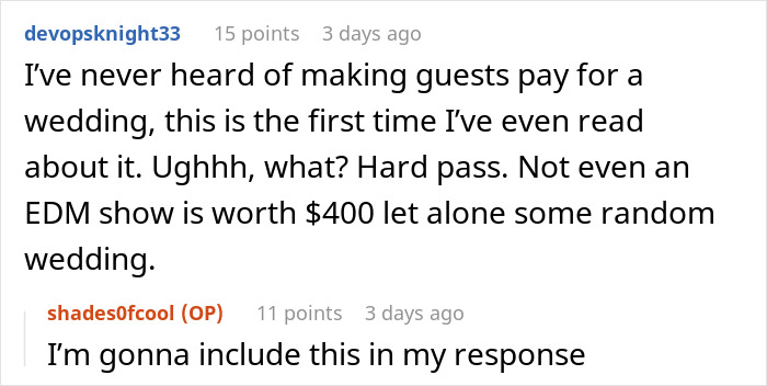 &ldquo;Bride Invites Me To Wedding And Expects Me To Pay For Venue&rdquo;: Woman Shares How She Got A Wedding Invitation That Came With A $550 Fee