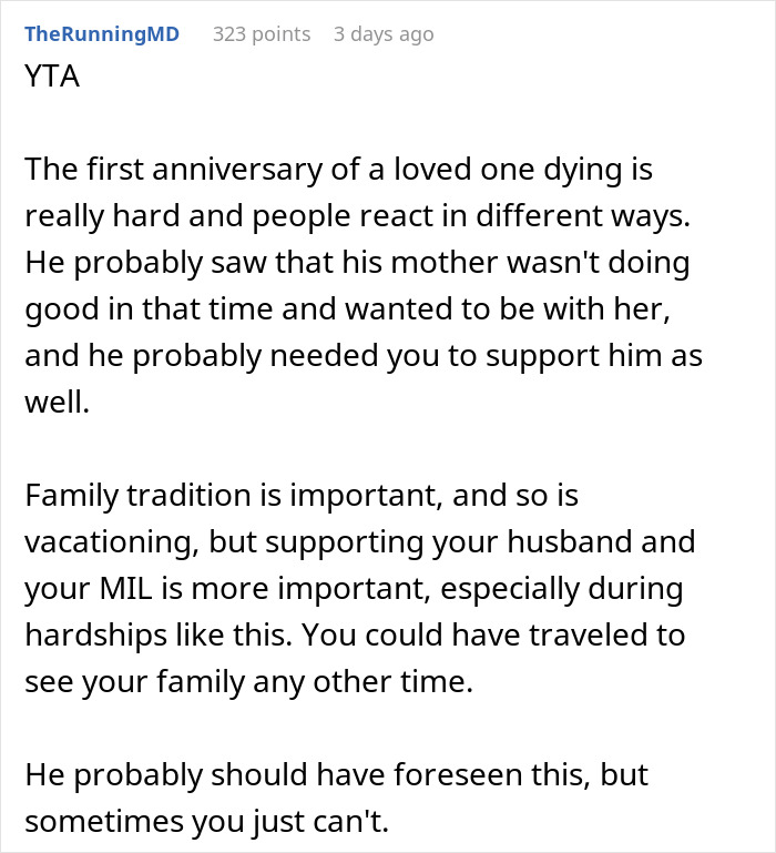 Wife Leaves To Hawaii Without Her Husband Who Wanted To Stay With His Widow Mom, Asks If She's A Jerk Wife Leaves To Hawaii Without Her Husband Who Wanted To Stay With His Widow Mom, Asks If She's A Jerk