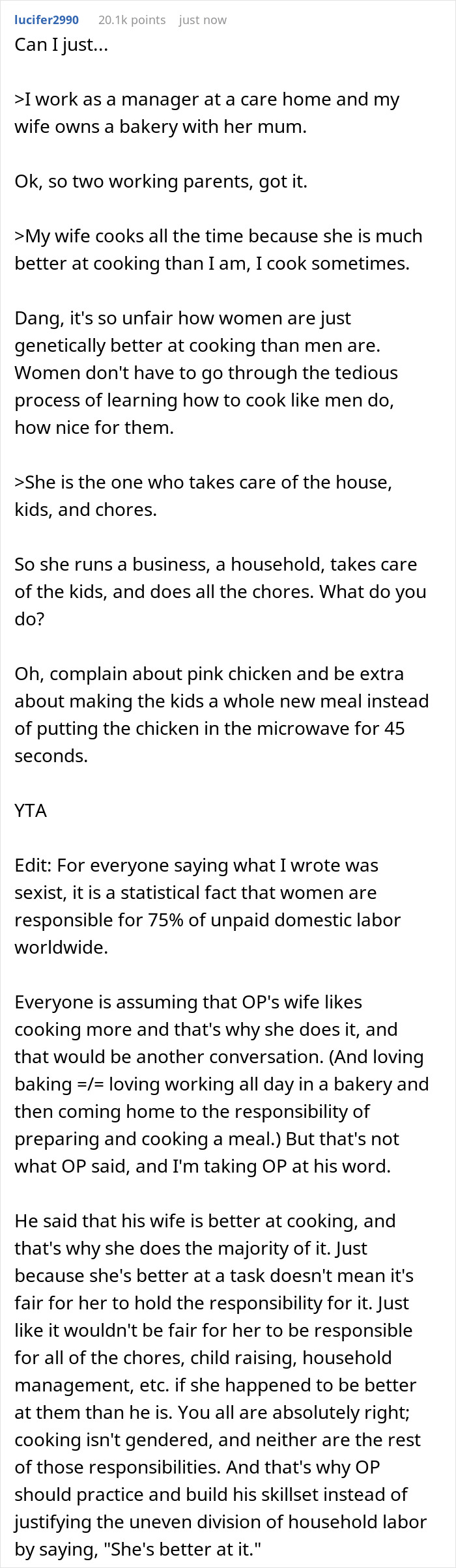 Dad Gets Bashed Online For Refusing To Serve Wife&rsquo;s Undercooked Chicken To Kids