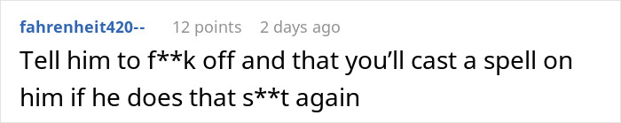 Text comment suggesting a response to a Christian boss about an employee's tattoo idea. Text comment suggesting a response to a Christian boss about an employee's tattoo idea.