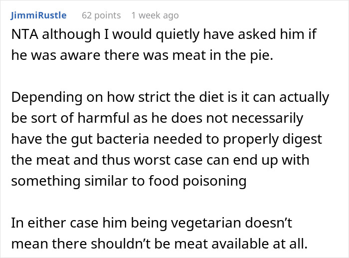 Mom Finds Out Her Vegetarian Son Ate Meat Pie At A Birthday Party, Loses It