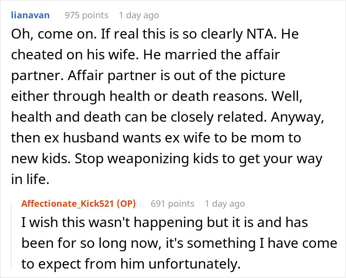 Guy Cheats On His Wife And Divorces Her, Expects Her To Mother His Kids From The Affair After His Second Wife’s Death Guy Cheats On His Wife And Divorces Her, Expects Her To Mother His Kids From The Affair After His Second Wife’s Death