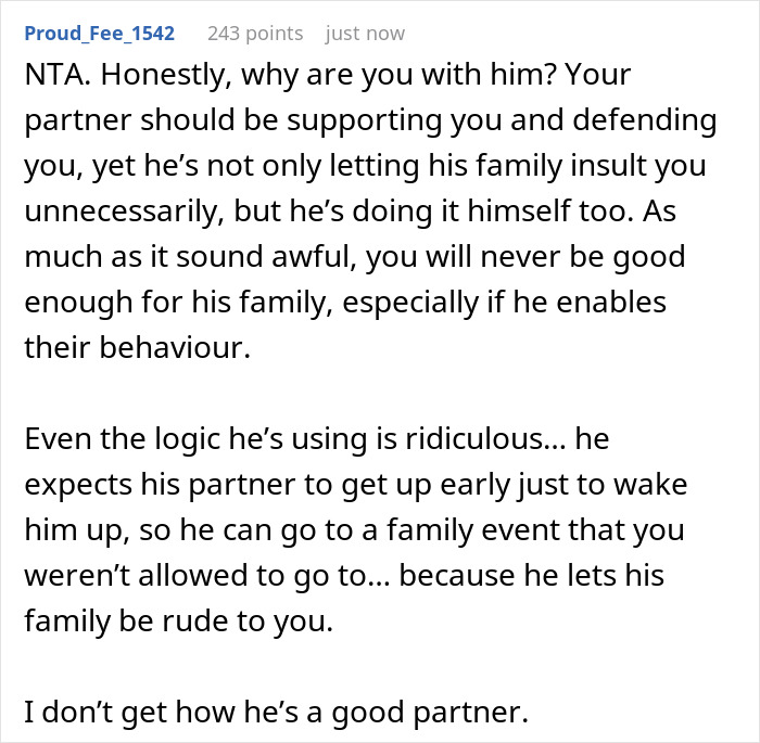 "Why Would I Wake Up Early Just To Wake Him Up?": Woman Is Not Invited To Husband's Family Christmas, Doesn't Wake Him Up For His Flight