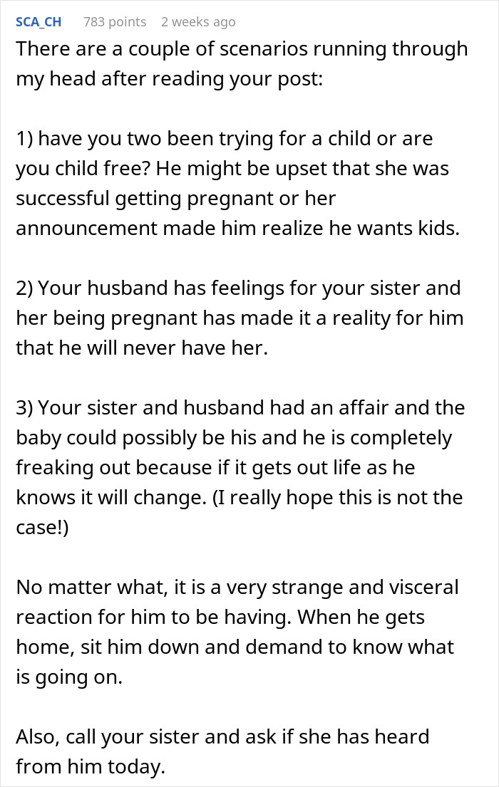 "My Husband Started Acting Strangely Upon My Sister's Pregnancy Announcement"