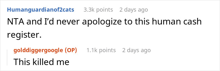 "The Whole Table Went Silent": Person Calls Brother's GF A Gold Digger After She Googled The Cost Of Their Christmas Gifts