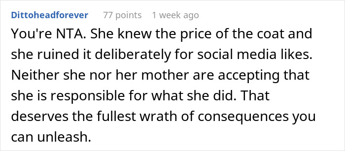 Teen Ruins Aunt's $20k Coat As A "Prank" For Views, She Decides To Sue Teen Ruins Aunt's $20k Coat As A "Prank" For Views, She Decides To Sue