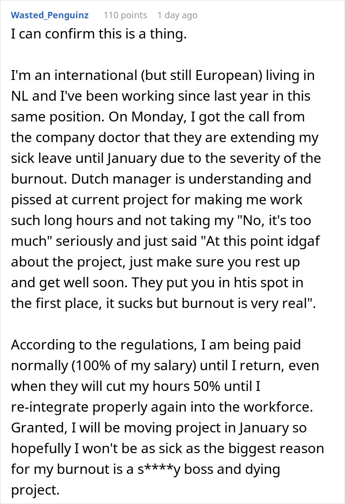 American Woman Discovers That The Netherlands Doesn’t Have The Concept Of “Sick Days” And Creates A Discussion Online American Woman Discovers That The Netherlands Doesn’t Have The Concept Of “Sick Days” And Creates A Discussion Online