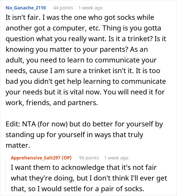 19 Y.O. Discovers Parents Got Gifts For His Sibling Despite Agreeing Not To Get Gifts For Anyone, Says He Won&rsquo;t Come Home For Christmas