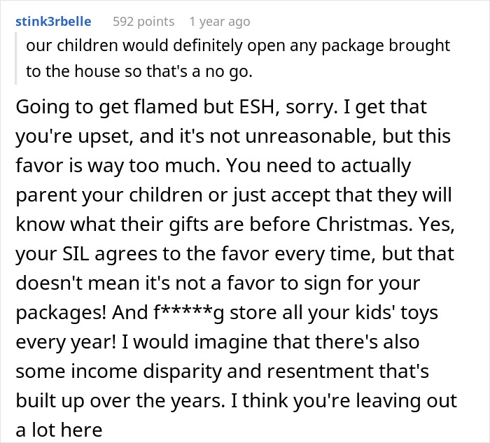 "[Am I The Jerk] For Demanding My SIL Pay Me Back For A Christmas Gift That She Destroyed That Was For My Kids And Shouldn't Have Been Touched?"