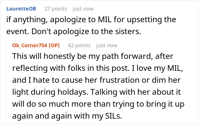 Woman Lost Her Patience And Told Her In-Laws To Stop Calling Her ‘Mama’, Wonders If She Shouldn’t Have Done It During Christmas Woman Lost Her Patience And Told Her In-Laws To Stop Calling Her ‘Mama’, Wonders If She Shouldn’t Have Done It During Christmas