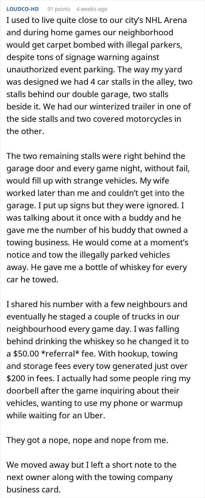 Person Has A Minivan That Was Blocking Their Driveway Towed, Decides To Play Dumb When They See How Rude The Owner Is When He Shows Up