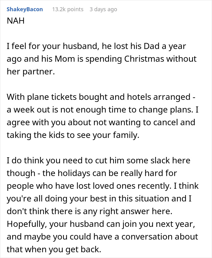 Wife Leaves To Hawaii Without Her Husband Who Wanted To Stay With His Widow Mom, Asks If She's A Jerk Wife Leaves To Hawaii Without Her Husband Who Wanted To Stay With His Widow Mom, Asks If She's A Jerk