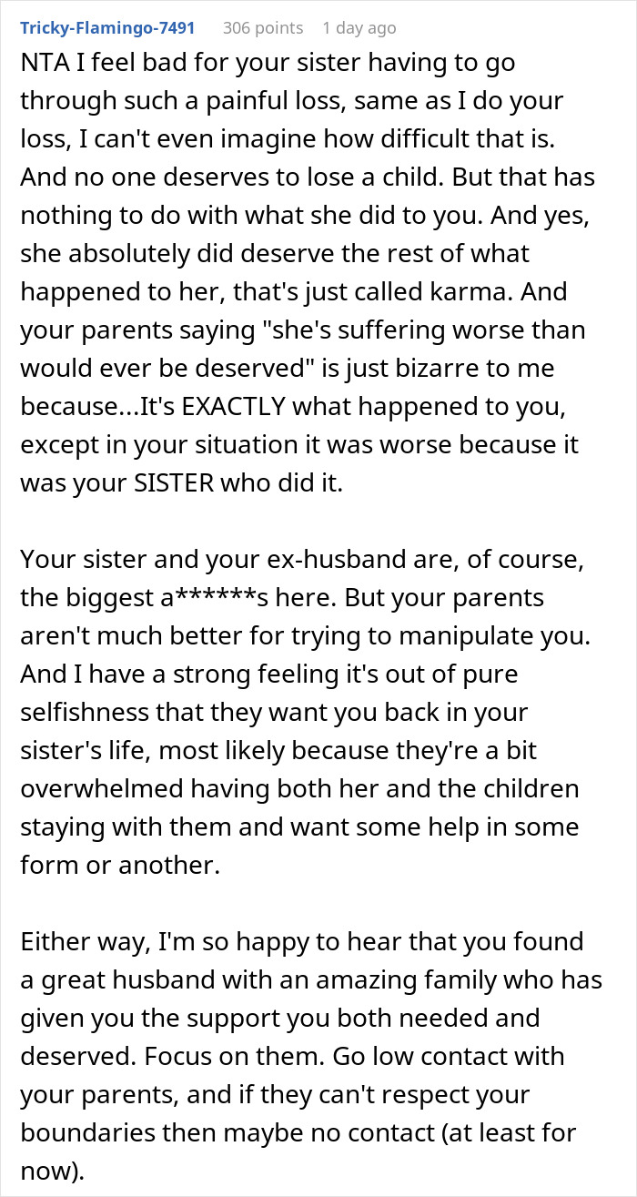 Woman Can’t Forgive Her Sister Who Slept With Her Husband While She Was Losing A Baby, Refuses To Be An Aunt To Her Children Woman Can’t Forgive Her Sister Who Slept With Her Husband While She Was Losing A Baby, Refuses To Be An Aunt To Her Children
