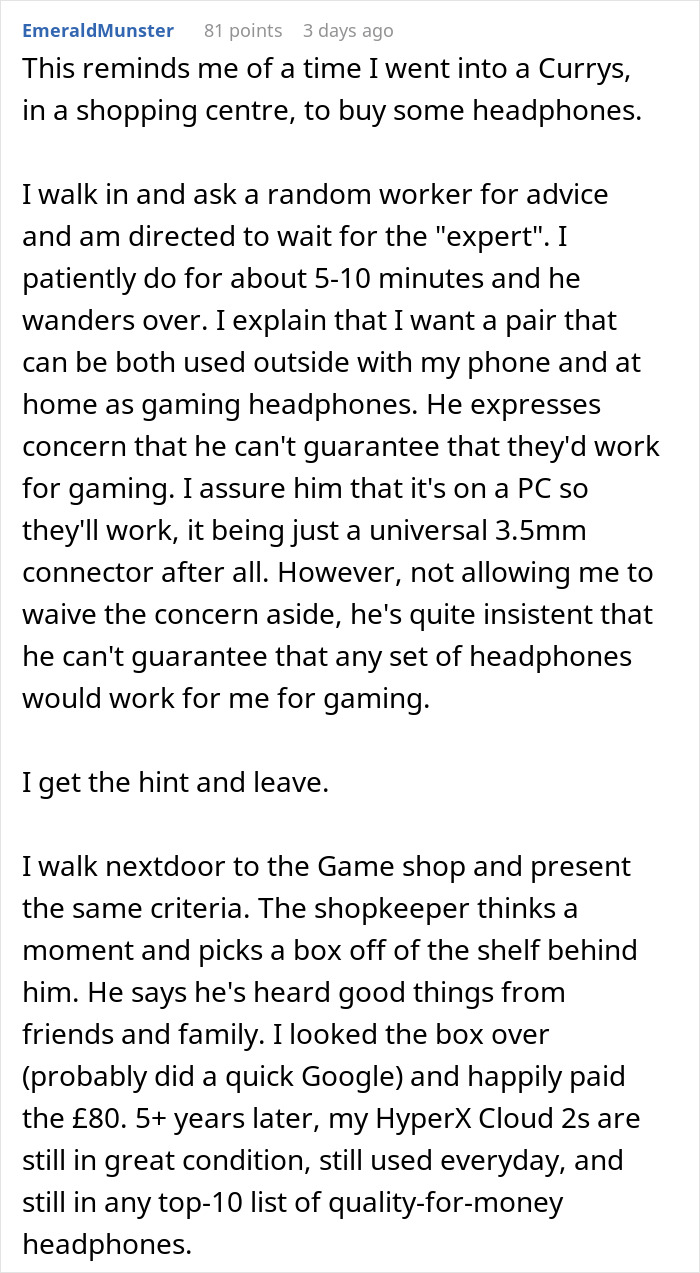 Sales Guy Tries To Upsell Binoculars With Insurance, Says The Client Shouldn&rsquo;t Buy Them Without It, Client Maliciously Complies