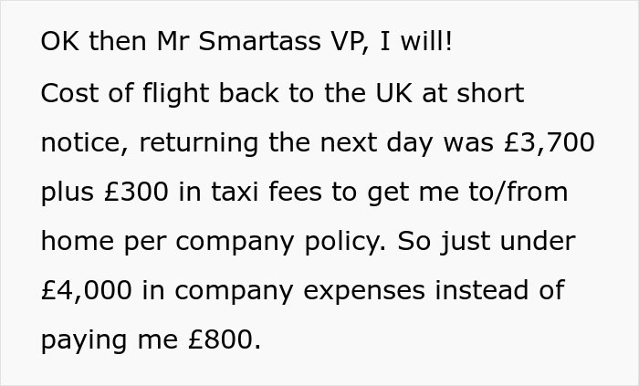 "Won't Pay Me For My Cancelled Event? Pay Me To Go Instead": Employee Makes Boss Cover &pound;4,000 In Expenses After Refusal To Refund Canceled Trip