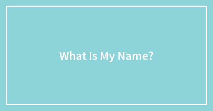 What Is My Name?