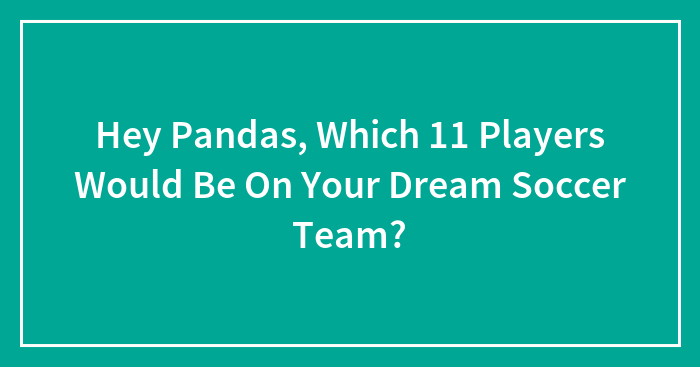 Hey Pandas, Which 11 Players Would Be On Your Dream Soccer Team?